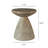 Cement Outdoor End Tables Side Table