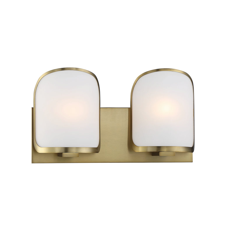 Everly Quinn Bishop Crossing Bath Soft Brass Vanity Light