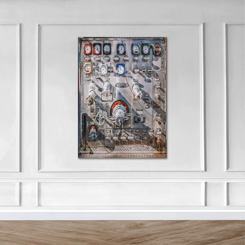 Machines de pompier - impression sur toile tendue, H 20 po x l 16 po