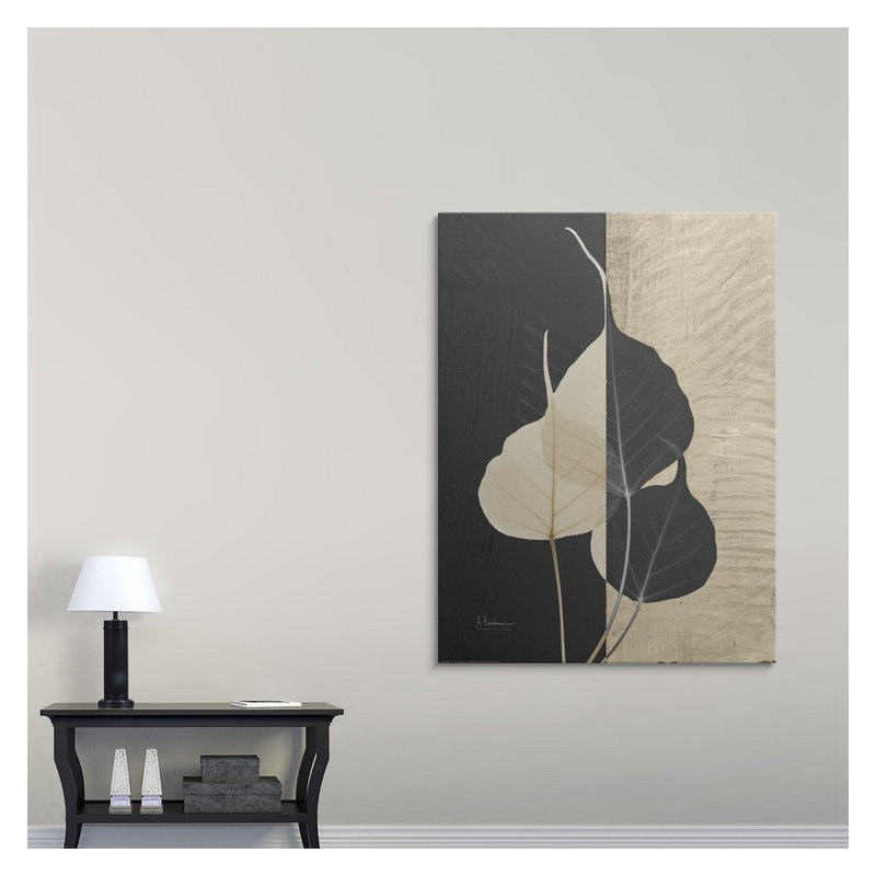 Reproduction de photo Manigault «Bo Tree Leaf X-Ray» par Kiranjit, H 48 po x l 36 po x 1,5 po, Toile