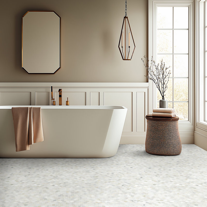 Calacatta Gold Hexagon 12 in. x 12 in. Polished Marble Mosaic Floor and Wall Tile