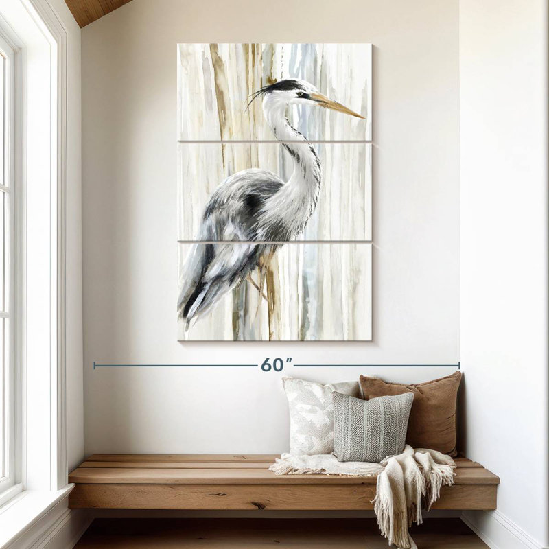 Brampt River Heron I, 50" H x 32" W