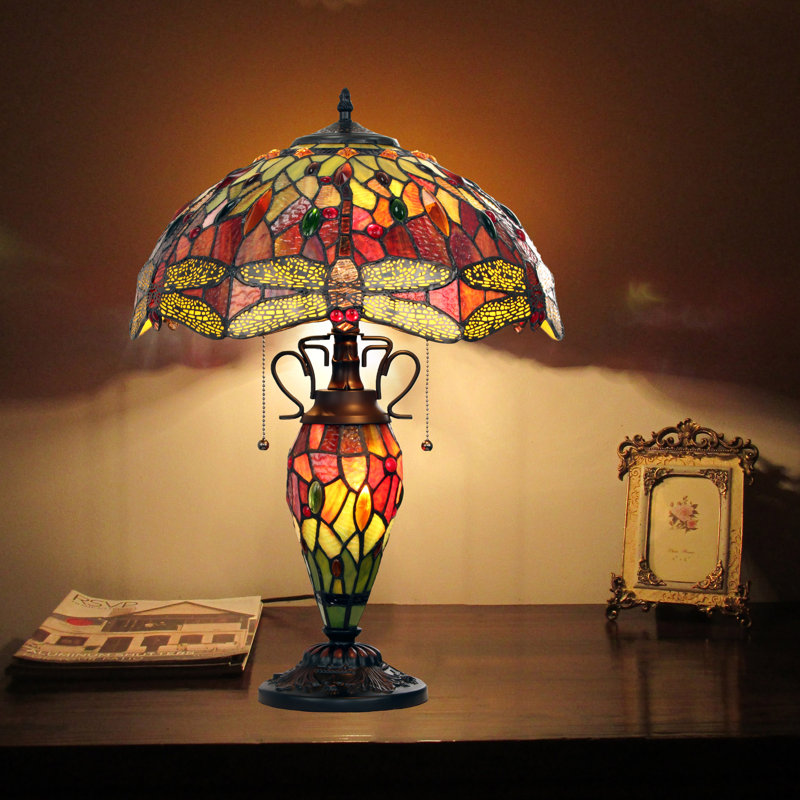 Lucetten Resin Table Lamp, Dark Bronze