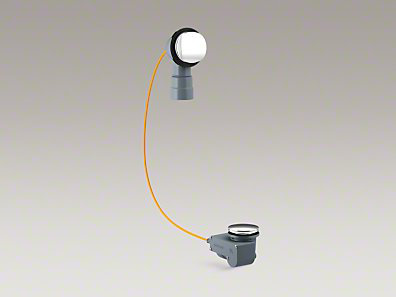 Pureflo Rough-In Cable Push and Lock1.5" Pop-Up Bathroom Sink Drain With Overflow