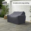 Housse pour causeuse rectangulaire en teck Summerton