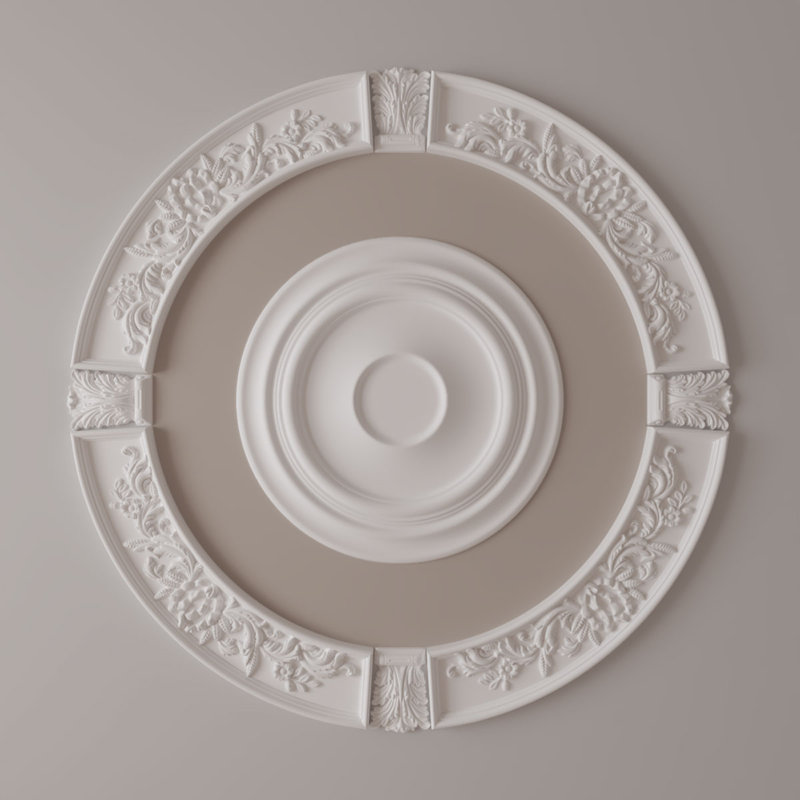 Tomango Ceiling Medallion, 4-pack (Makes a Complete Circle)