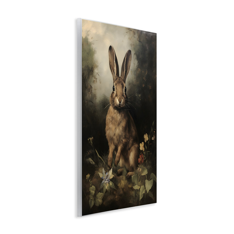 Bunny in Nature Wall Plaque Art by Petal Prints Design, 19" H x 13" W