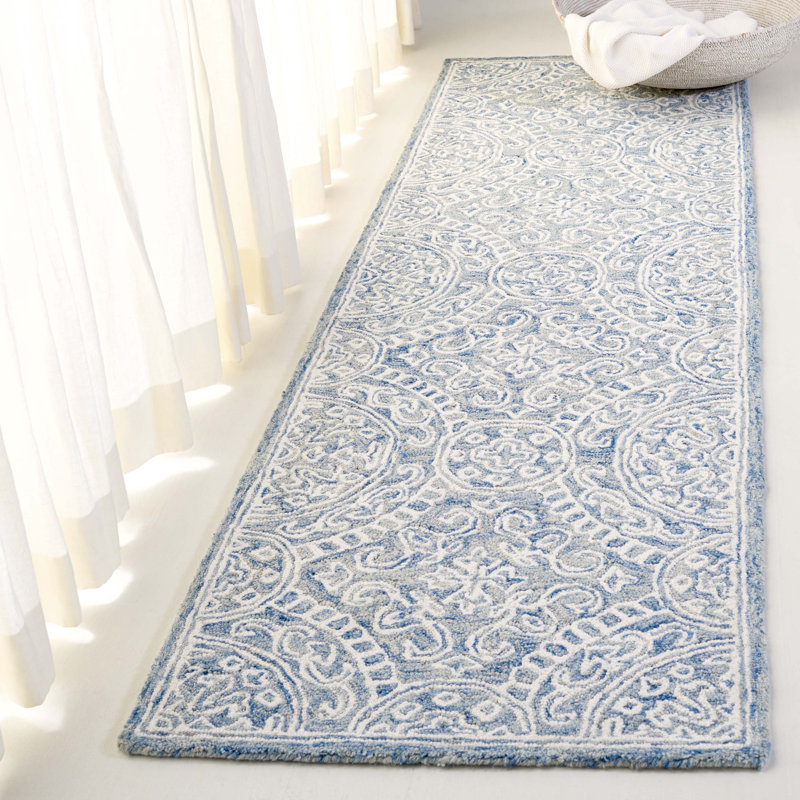 Lauren Ralph Lauren Hand Tufted Wool & Cotton Damask Rug, Runner 2' x 5'