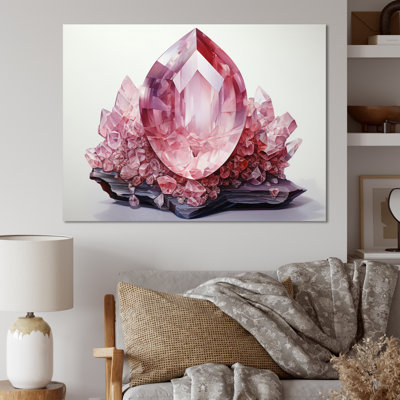 Spiritual Stone Rose Quartz - Spiritual Stone Canvas Art Print