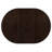 Cappuccino Oval Dining Table with Leaf Extension