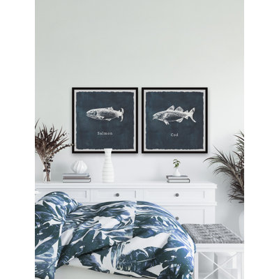 Ulverst Cod And Salmon by Marmont Hill - 2 Piece Print Set