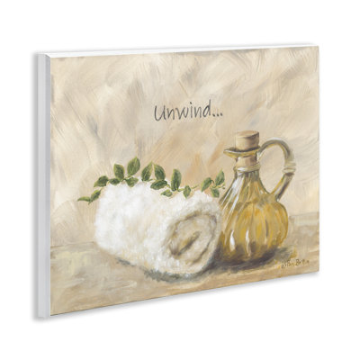 Unwind Bath Towel Wall Plaque, design by Pam Britton