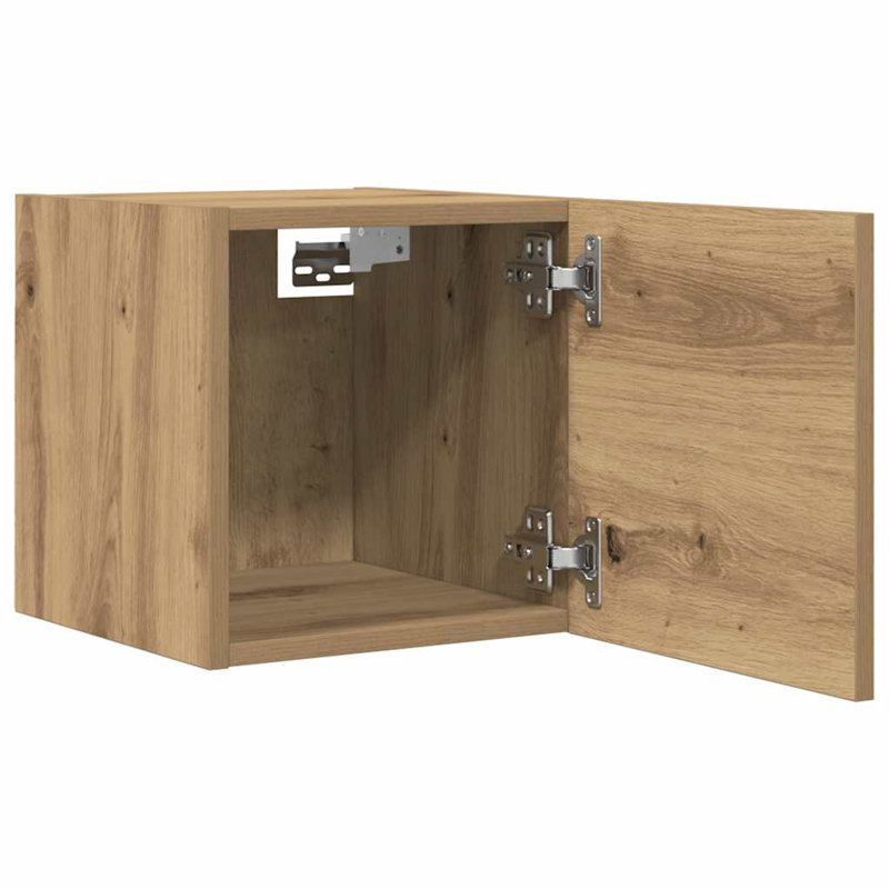 30cm H Media Cabinet, Old Wood
