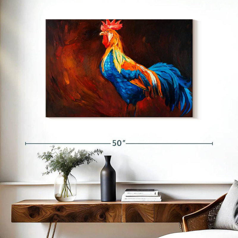 Poulet Brampt Rooster, H 26 po x l 39 po