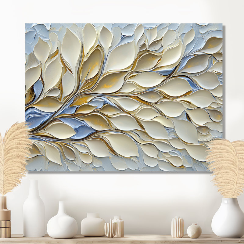 Pathway Of Flower Petals II - Botanicals, décoration murale en métal, impression moderne sur métal, H 30 po x l 40 po