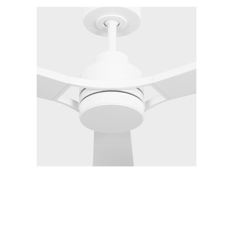 Ventilateur de plafond à DEL Trillium Smart 60, Blanc mat, Blanc mat