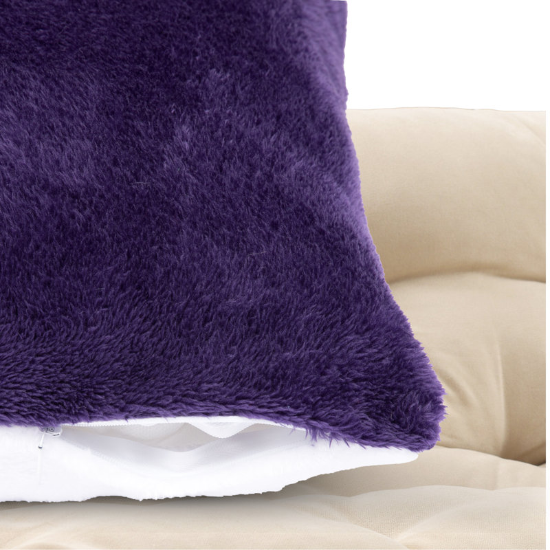 Coussin décoratif, Mauve, H 18 po x l 18 po