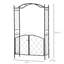Tonnelle en métal avec barrière l 50,5 po x P 19 po