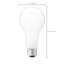 21 watts 21 watts A23 finition givrée base moyenne 3000K 120 volts-132814272
