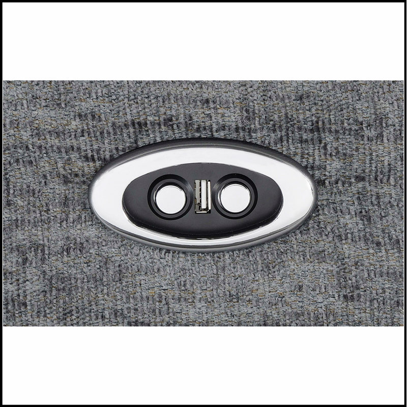 Causeuse Divine avec siège inclinable électrique, console de rangement et porte-gobelets pour un confort ultime
