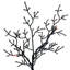 Arbre d'Halloween en cèdre noir Primrue pré-éclairé avec 160 lumières orange et mauves.-899235040
