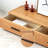 Simple Solid Wood Cherry Burlywood TV Stands