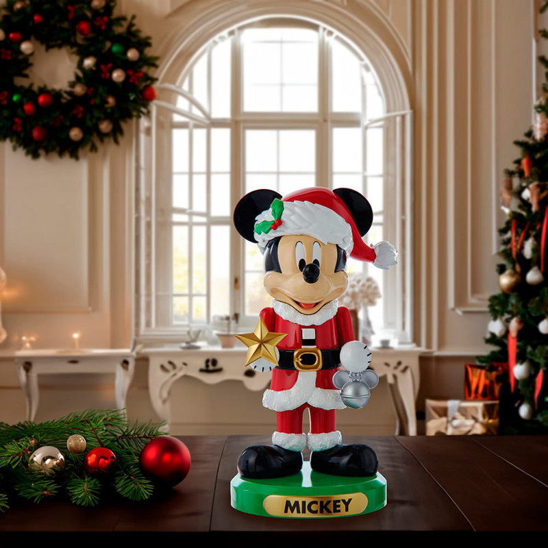 Kurt Adler Plastic Nutcrackers, Mickey Mouse, 6in
