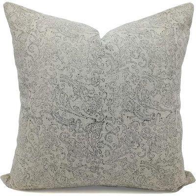 Floral Linen Indoor/Outdoor Pillow Cover