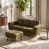 Green Faux Leather