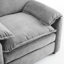Méridienne surdimensionnée en chenille de 38 po avec coussins confortables et dossier haut-758530598
