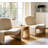 Wynner Chairside Travertine Stone End Table
