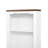 Spacious 2 Piece Mdf Bookcases, Modern Walnut White Storage For Home
