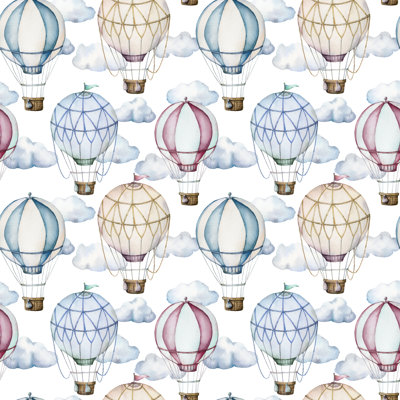Hot Air Balloons by Yuliya Derbisheva - Wrapped Canvas Print