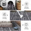 Tapis lavable à la machine Boho avec envers en caoutchouc pour le salon Tapis antidérapant moderne pour la salle à manger-2077602992
