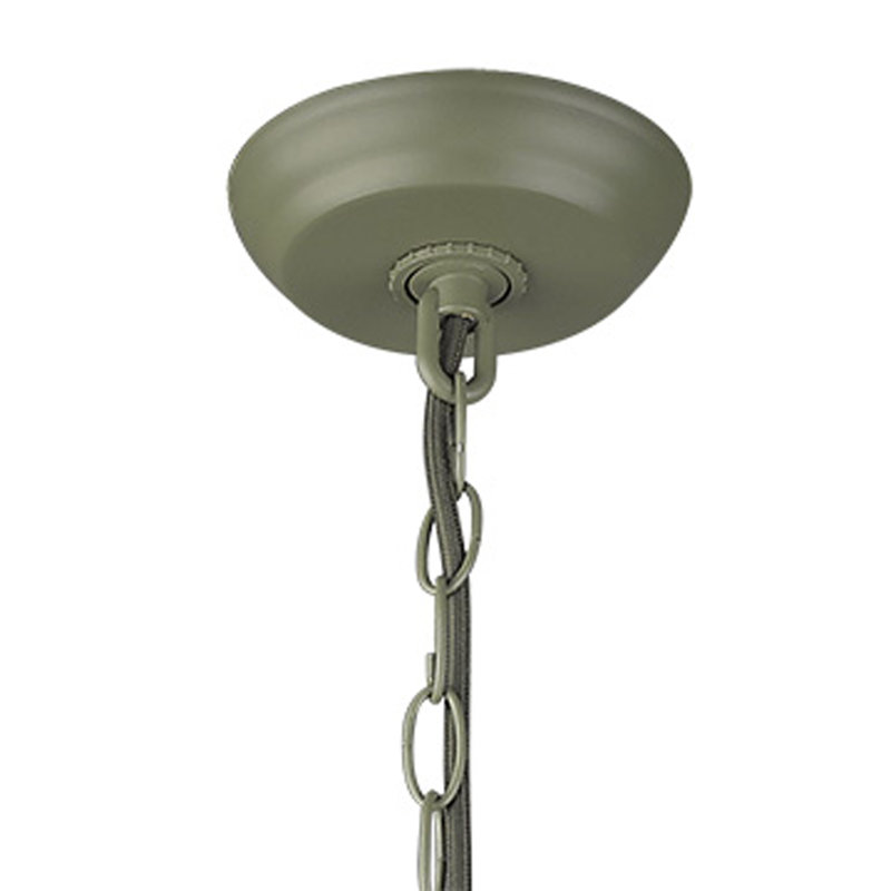 Luminaire suspendu 1 lumière à cône simple Tindell, Vert