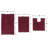 Hazeltine Multiple 100% Cotton Non-Slip piece Bath Rug Set-2126702787