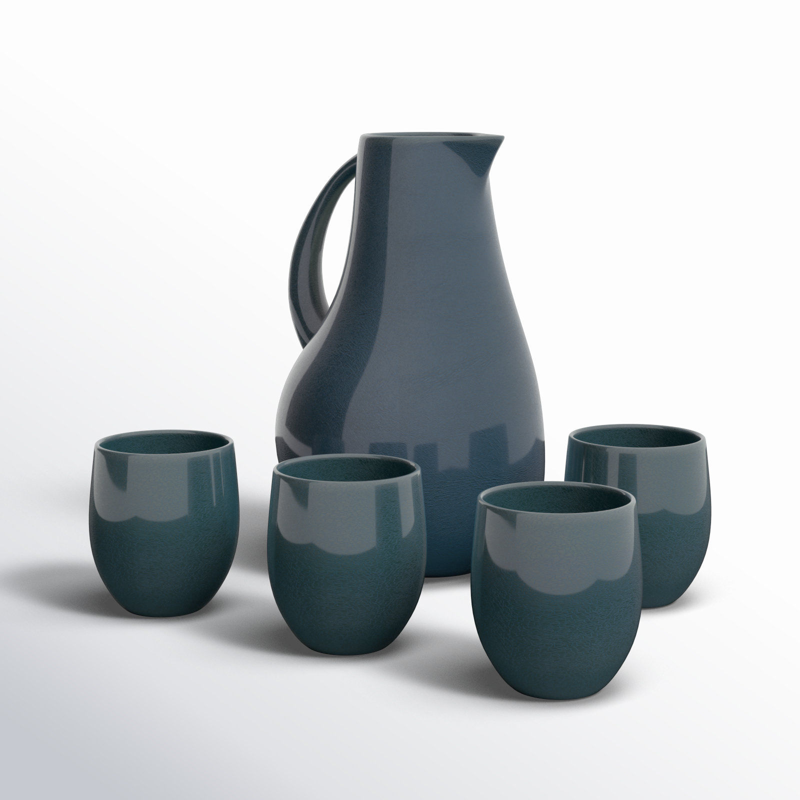 Borgen 72oz. Stoneware Pitcher, Adriatic