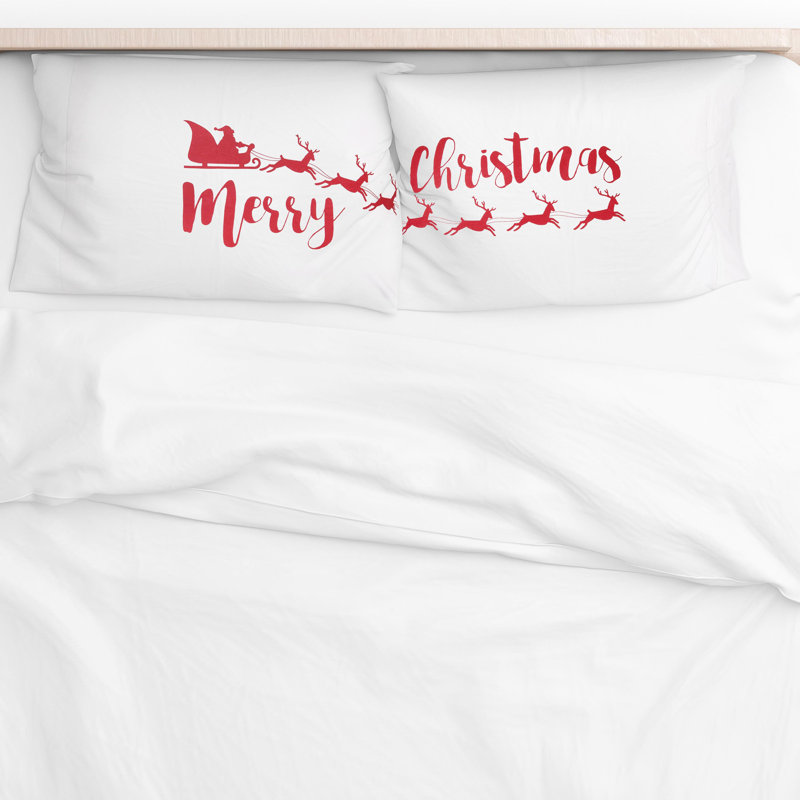 Merry Christmas Pillowcase Set