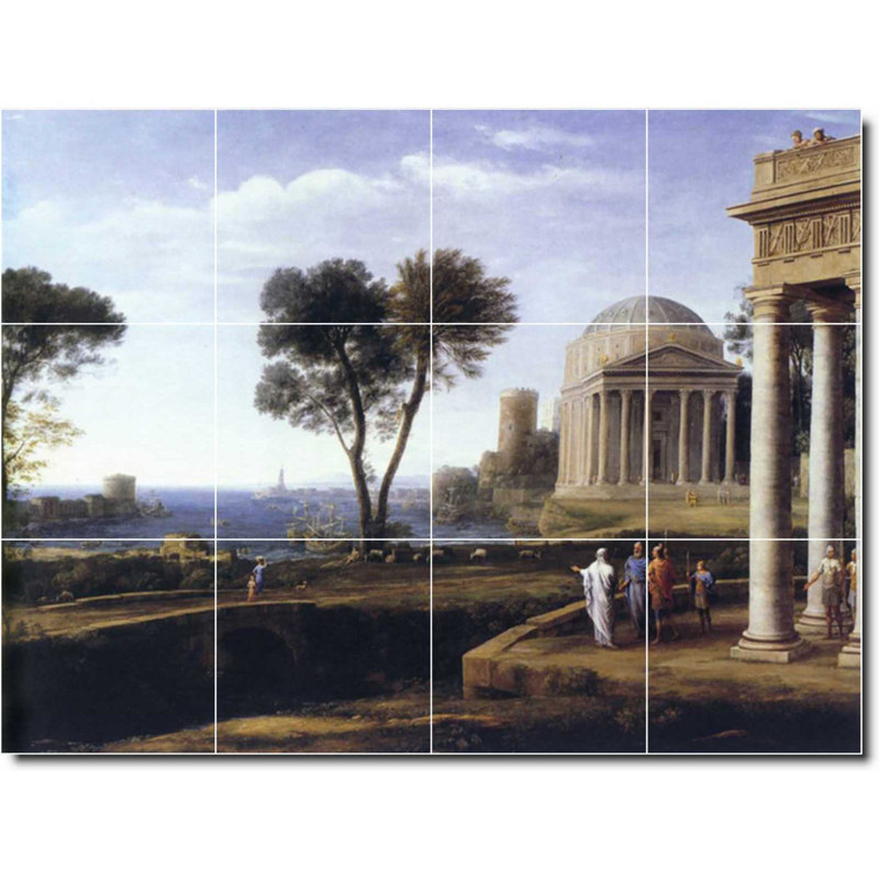 Carreau de céramique décorative 17 po x 12,75 po 4,25 po x 4,25 po, Historique 05570