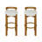 Ray 30.6” Seat Height Rubberwood Bar Stools With Cushion Seat-1681940302-1700161730
