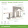 Identity Centerset 2-Handle Bathroom Faucet with Push Pop Drain Assembly