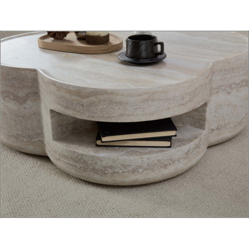 Table basse en faux marbre Clover