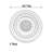 Blanco Grand Ceiling Medallion 98.5 Inch Diameter