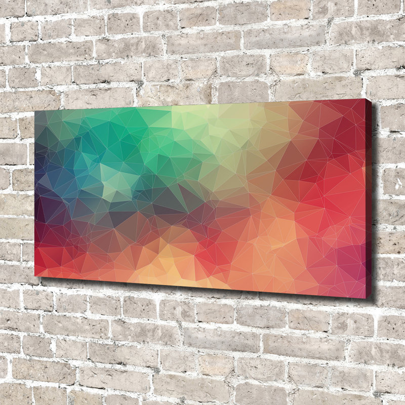 Geometric Background - Wrapped Canvas Print, 70cm H x 140cm W