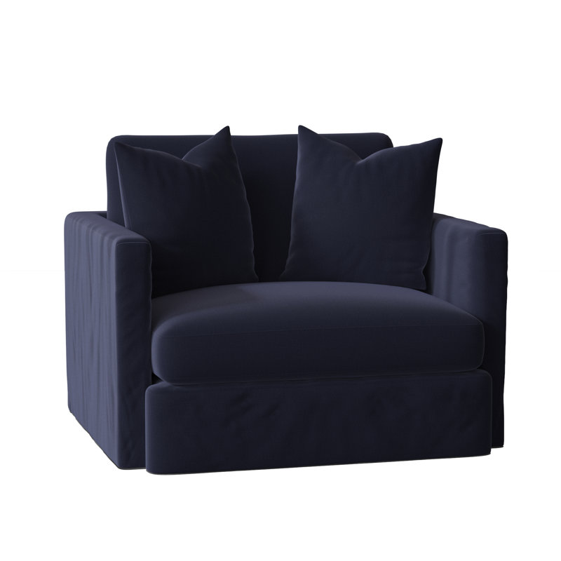 Hartig Armchair, Canvas Navy Sunbrella® Canvas