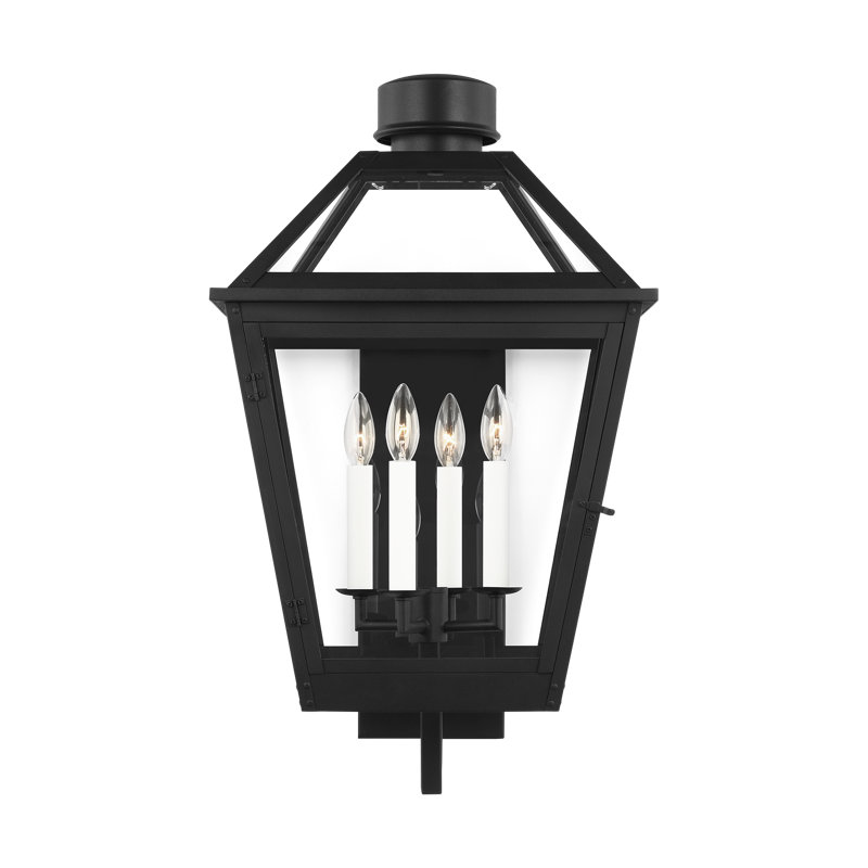 Hyannis 4 - Light Outdoor Wall Lantern, Textured Black, 28.25" H x 15.75" W x 16.5" D