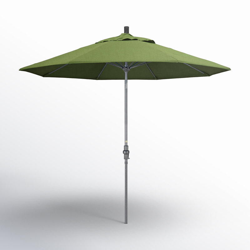 Parasol de marché Sunbrella® 9 pi Roverta, Spectre Sunbrella® coriandre, Argent