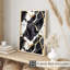 «Abstract Geode Black», reproduction d'art moderne sans cadre-1104557581
