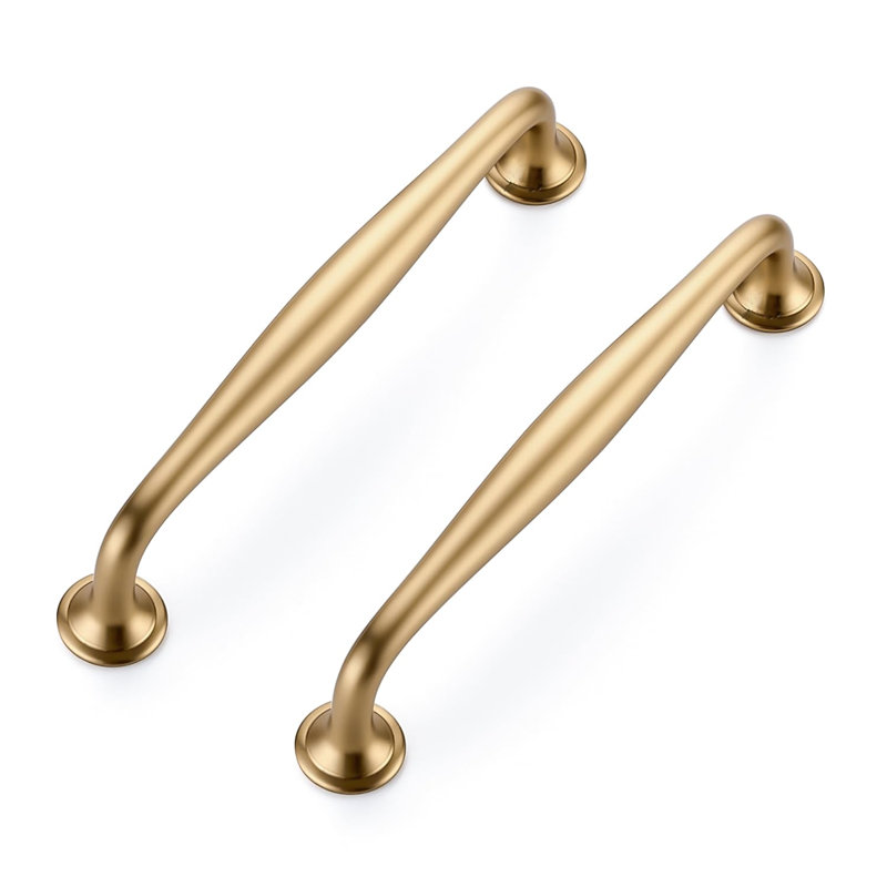 Champagne Bronze Cabinet Handles Solid Pulls 5 Inch 10 Pack,Zinc Alloy, Cabinet Pulls, Cupboard Drawer Handles, Easy Installation, Standard Size Hole Center, Screws Included