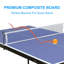 Ensemble de table de ping-pong pliable et portable avec filet et 2 raquettes de ping-pong Sports Sports